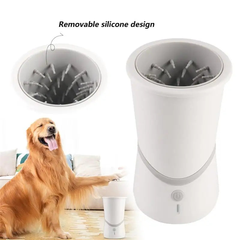 🐾 Automatic Dog Paw Cleaner – USB Rechargeable Silicone Foot Washer for Small & Medium Dogs