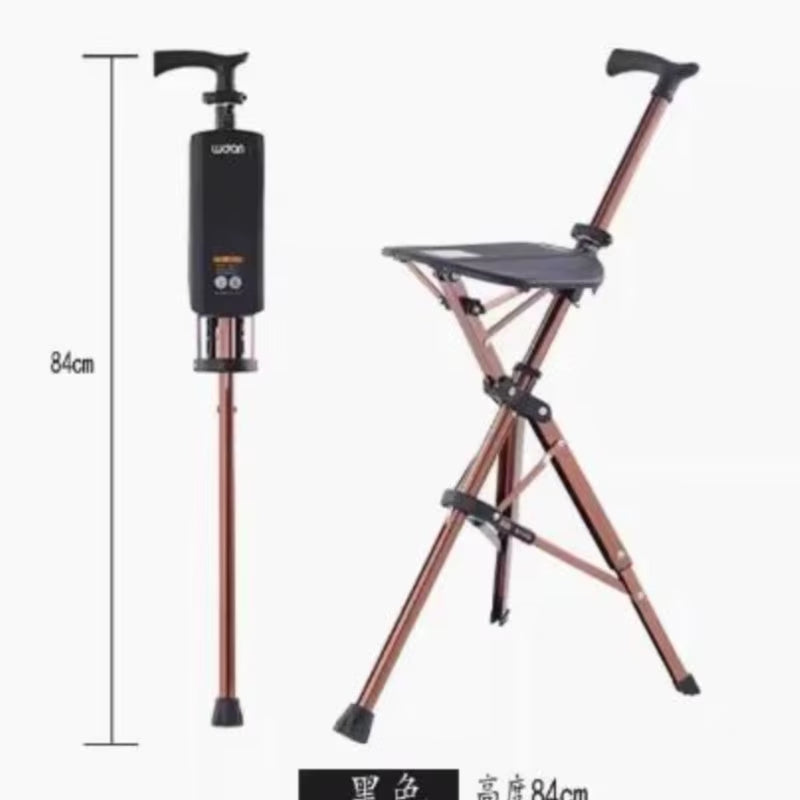 πΆββοΈ Premium Foldable Walking Cane with Built-In Seat β Lightweight, Adjustable & Heavy-Duty for Seniors