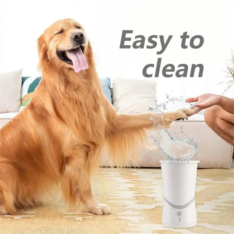🐾 Automatic Dog Paw Cleaner – USB Rechargeable Silicone Foot Washer for Small & Medium Dogs