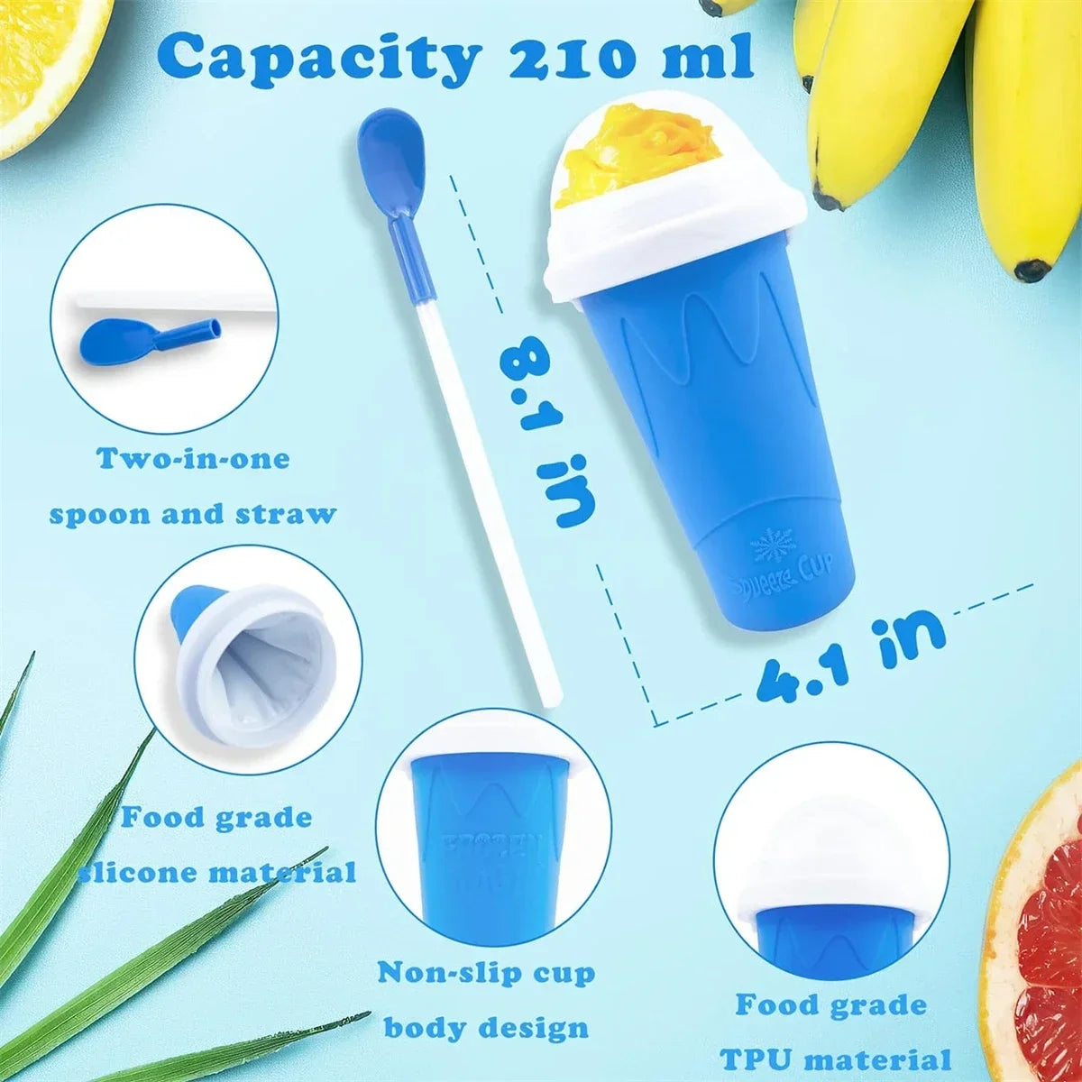 🍧 Magic Slushie Maker Cup – Turn Any Drink into a Frozen Treat in Minutes! ❄️