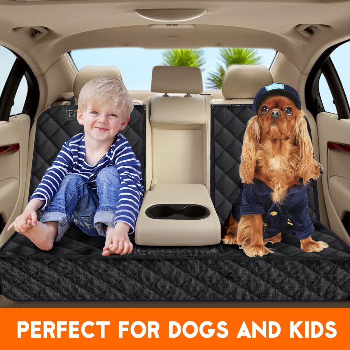 🐾 Travel Clean & Stress-Free – Premium Pet Car Seat Cover for Dogs & Families