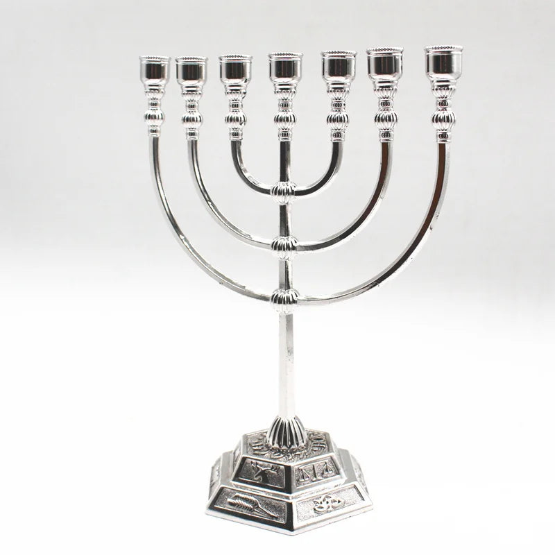 β¨ Brass 7-Branch Menorah