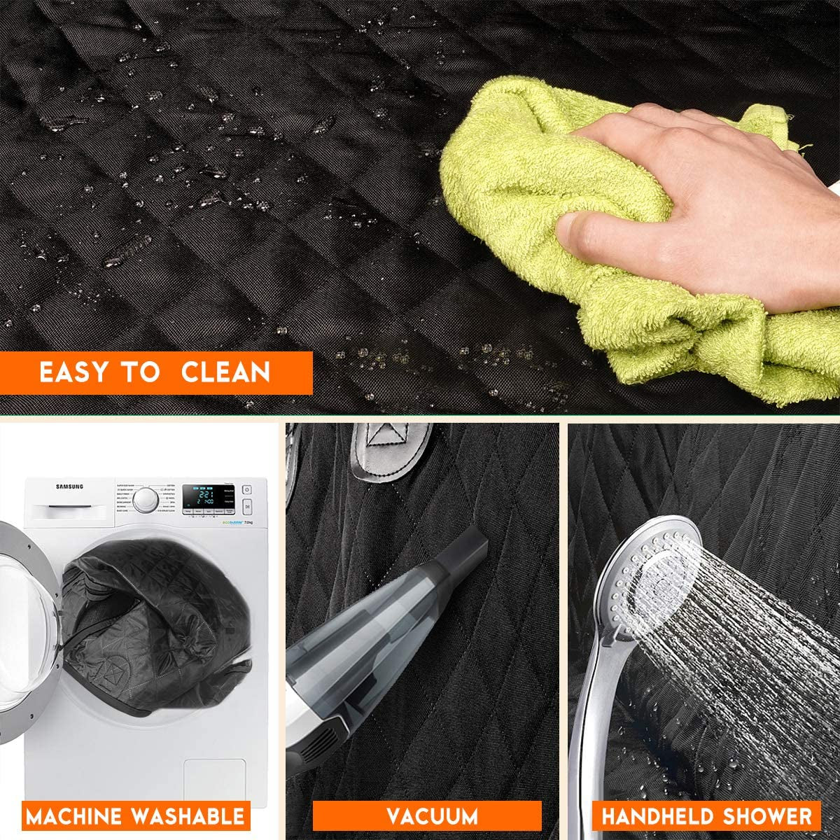 🐾 Travel Clean & Stress-Free – Premium Pet Car Seat Cover for Dogs & Families