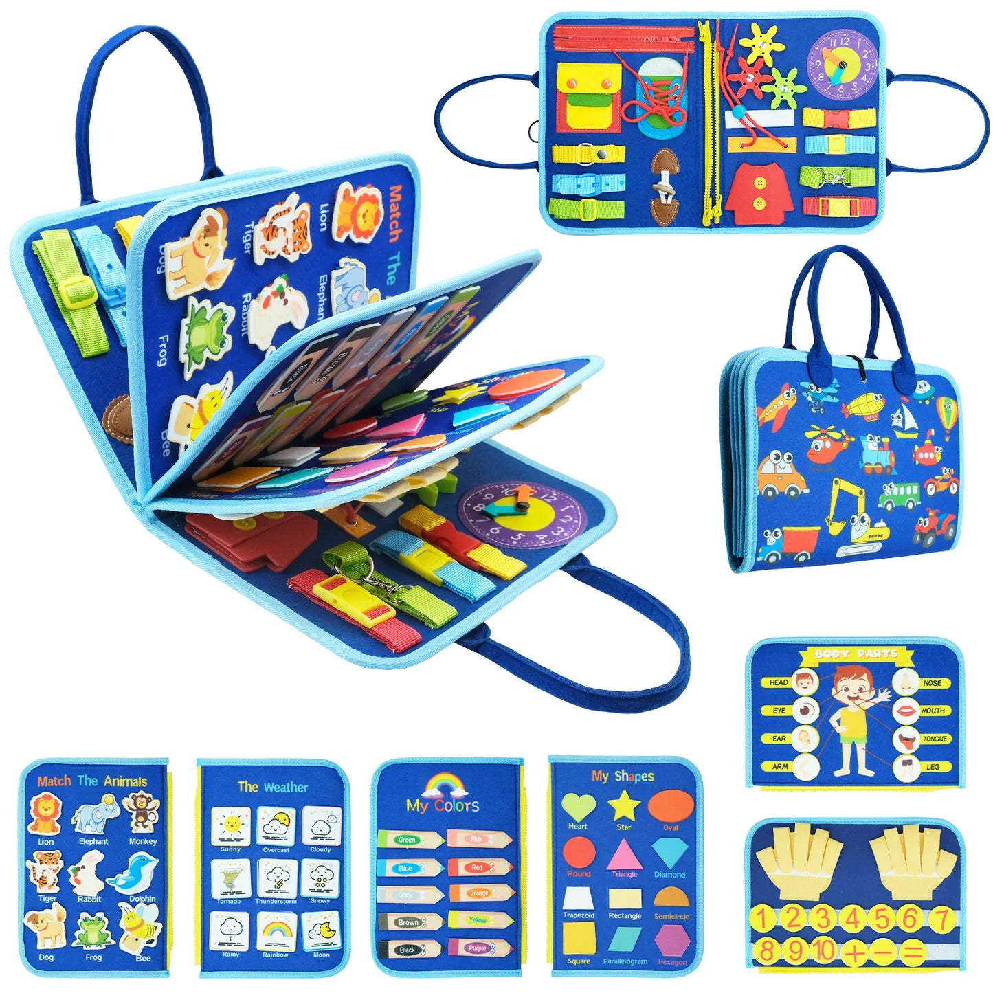 🧩 Montessori Busy Board