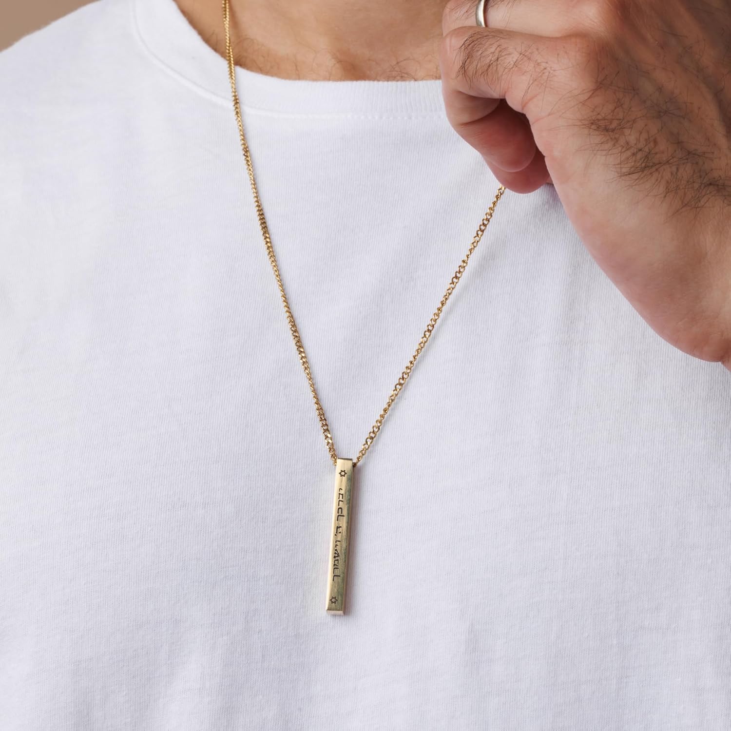 Star of David Necklace for Women | Israel Necklace | Mezuzah Necklace with Magen David Pendant | Available in 14K Gold-Filled or Silver Stainless Steel | Jewish Jewelry, Includes a Gift Box