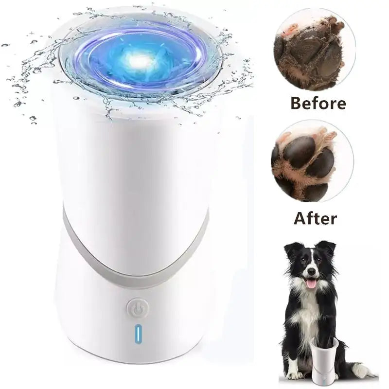 🐾 Automatic Dog Paw Cleaner – USB Rechargeable Silicone Foot Washer for Small & Medium Dogs