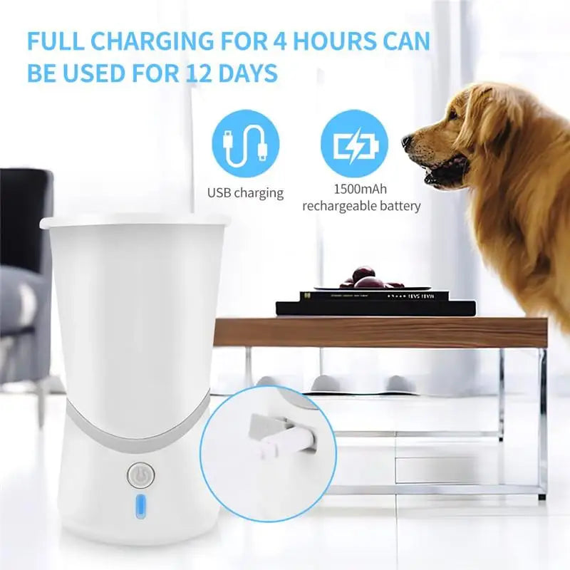 🐾 Automatic Dog Paw Cleaner – USB Rechargeable Silicone Foot Washer for Small & Medium Dogs