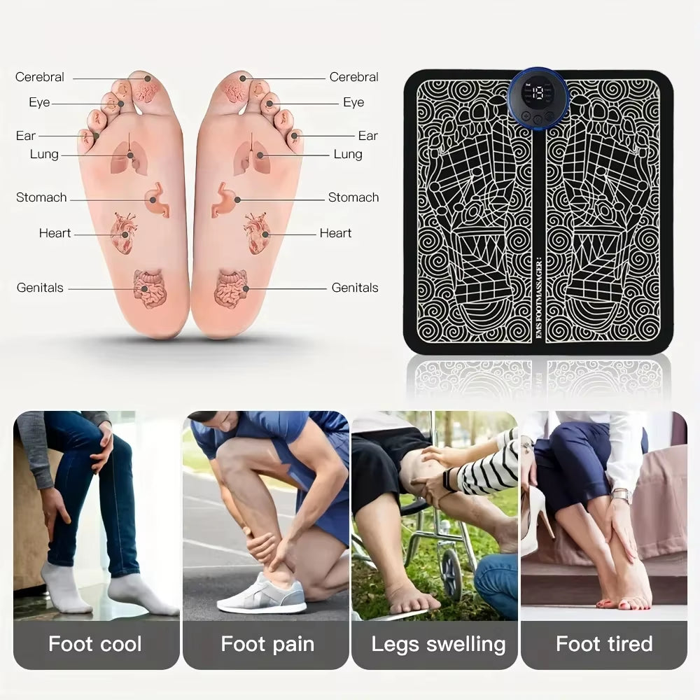 ⭐ Electric Foot Massager Pad – Instant Relief, Anytime, Anywhere.