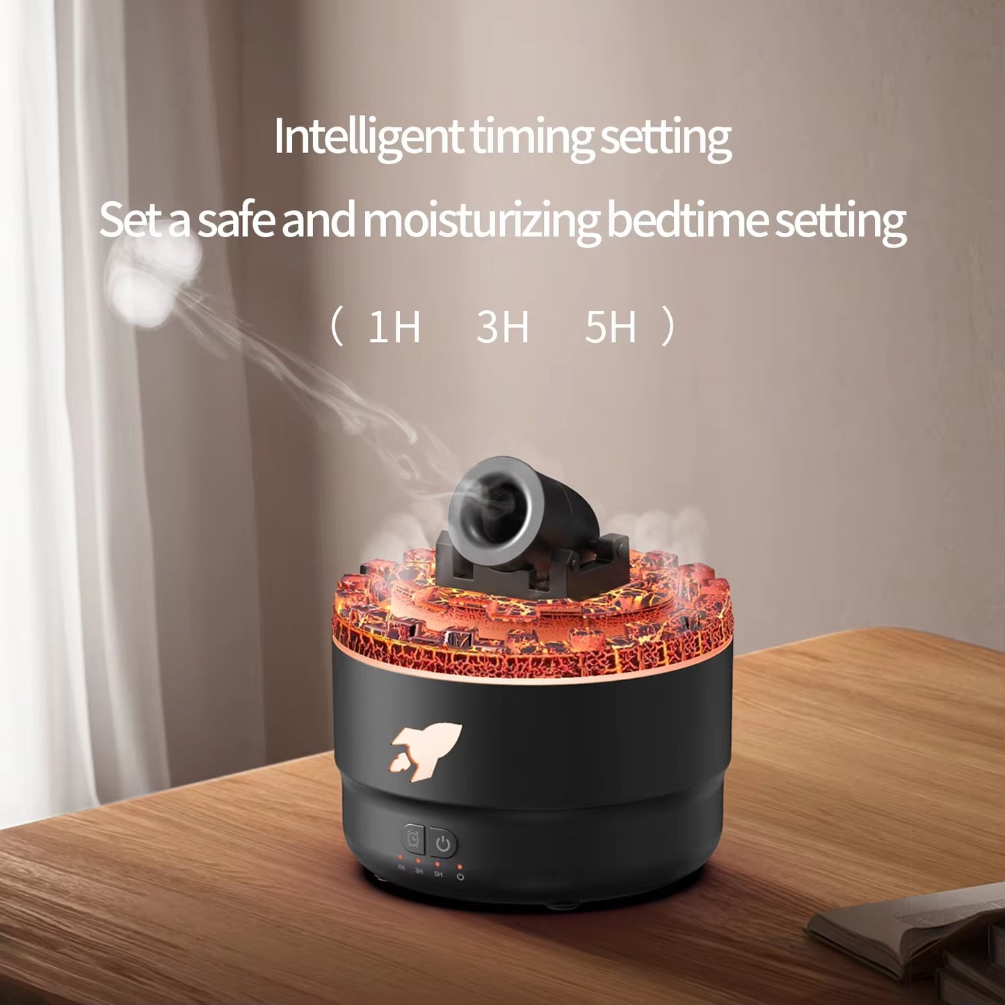 ✨ Fort Aromatherapy Lava Crack Humidifier – Essential Oil Diffuser