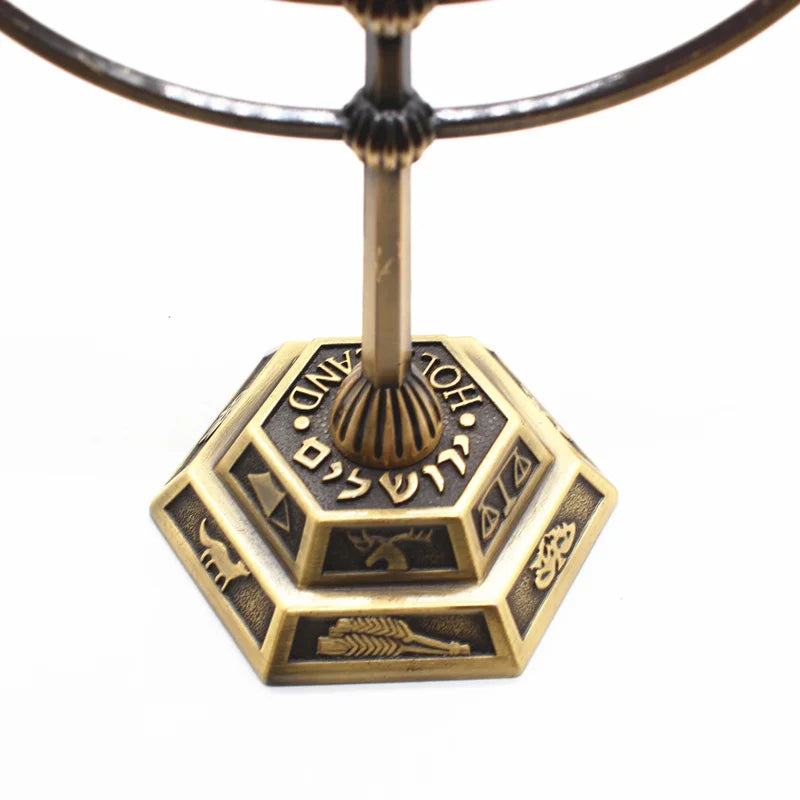 β¨ Brass 7-Branch Menorah