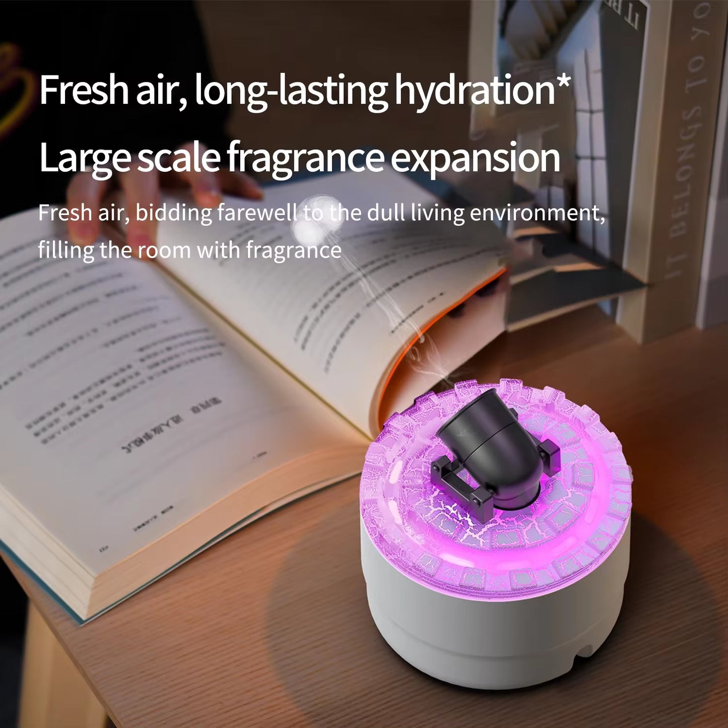 ✨ Fort Aromatherapy Lava Crack Humidifier – Essential Oil Diffuser