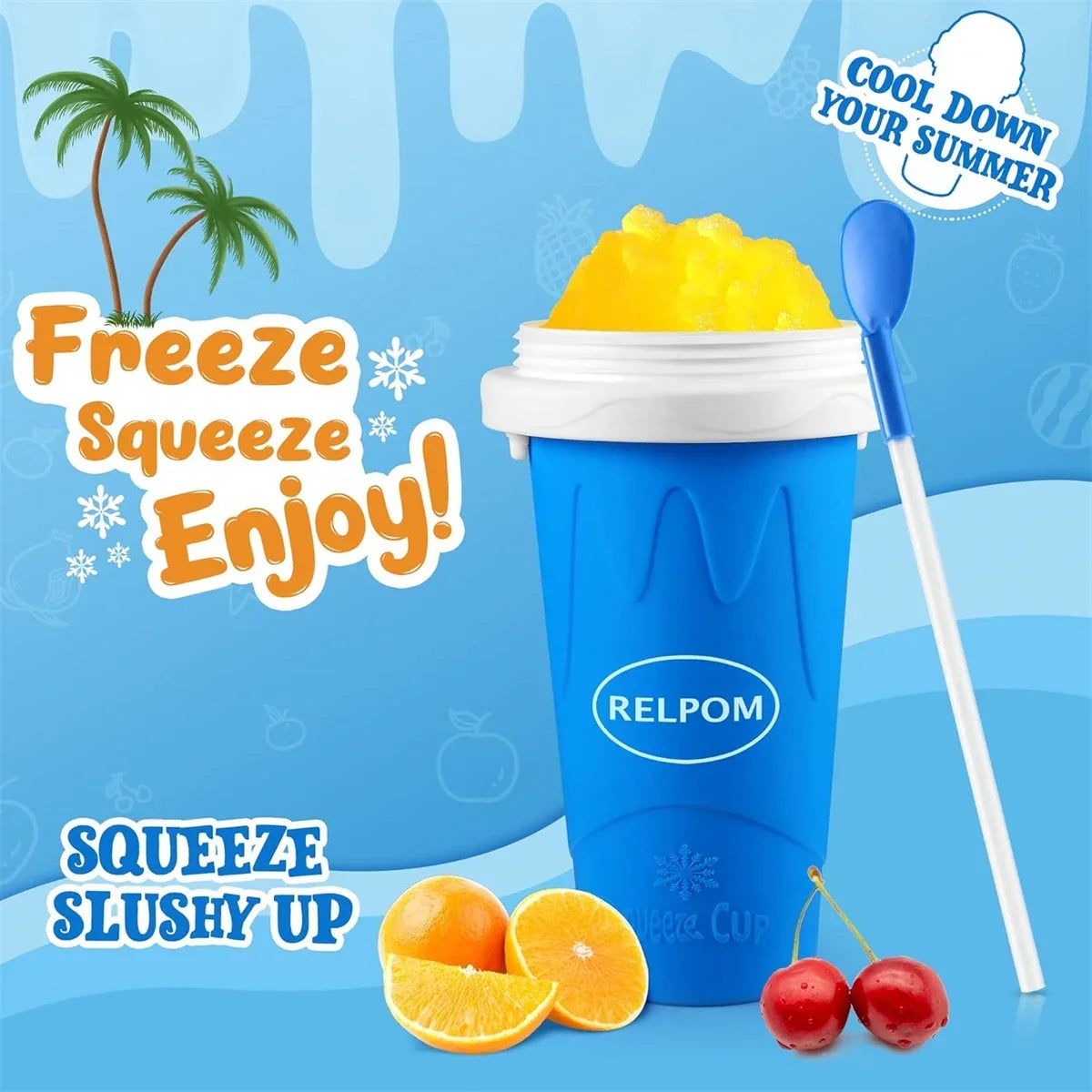 🍧 Magic Slushie Maker Cup – Turn Any Drink into a Frozen Treat in Minutes! ❄️