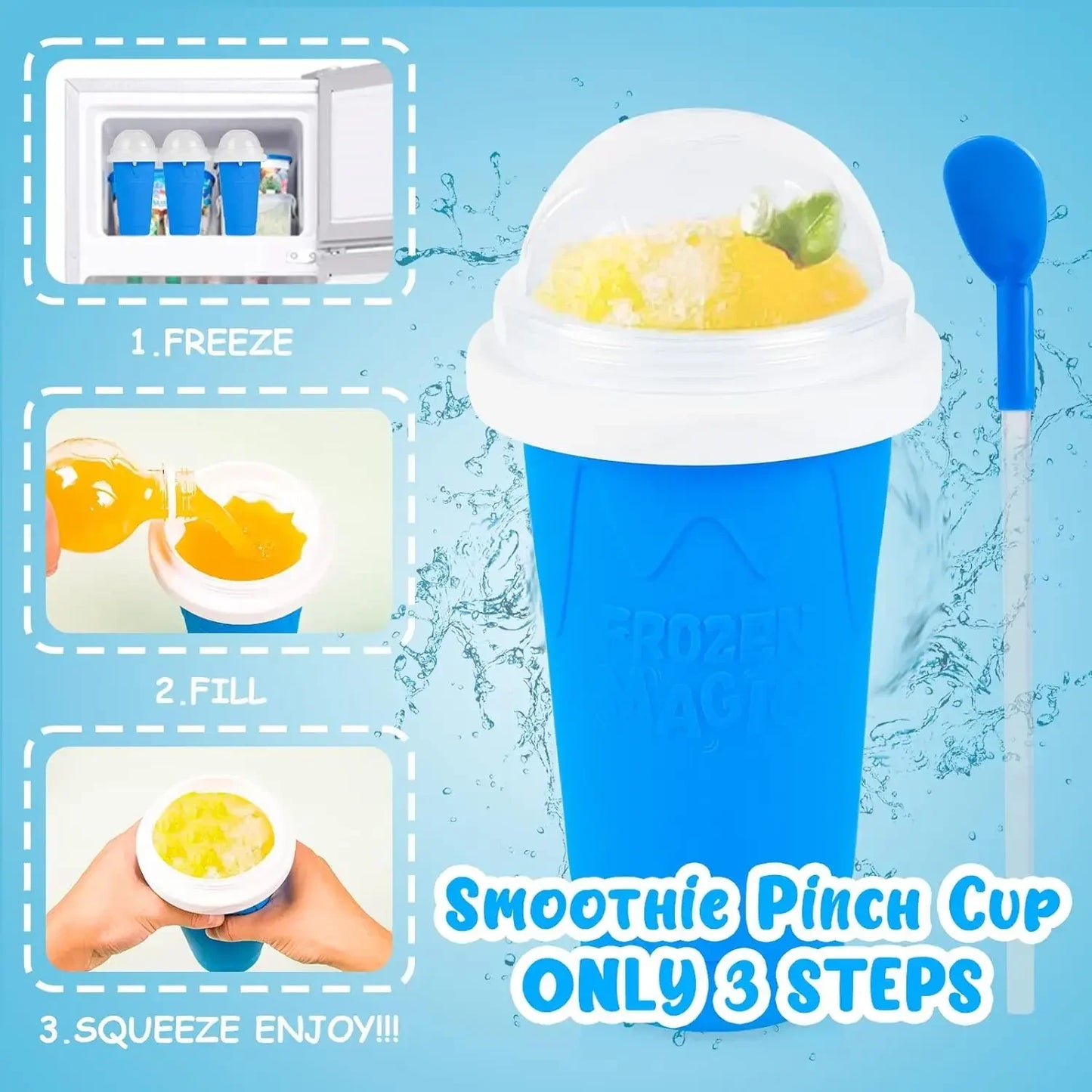 🍧 Magic Slushie Maker Cup – Turn Any Drink into a Frozen Treat in Minutes! ❄️