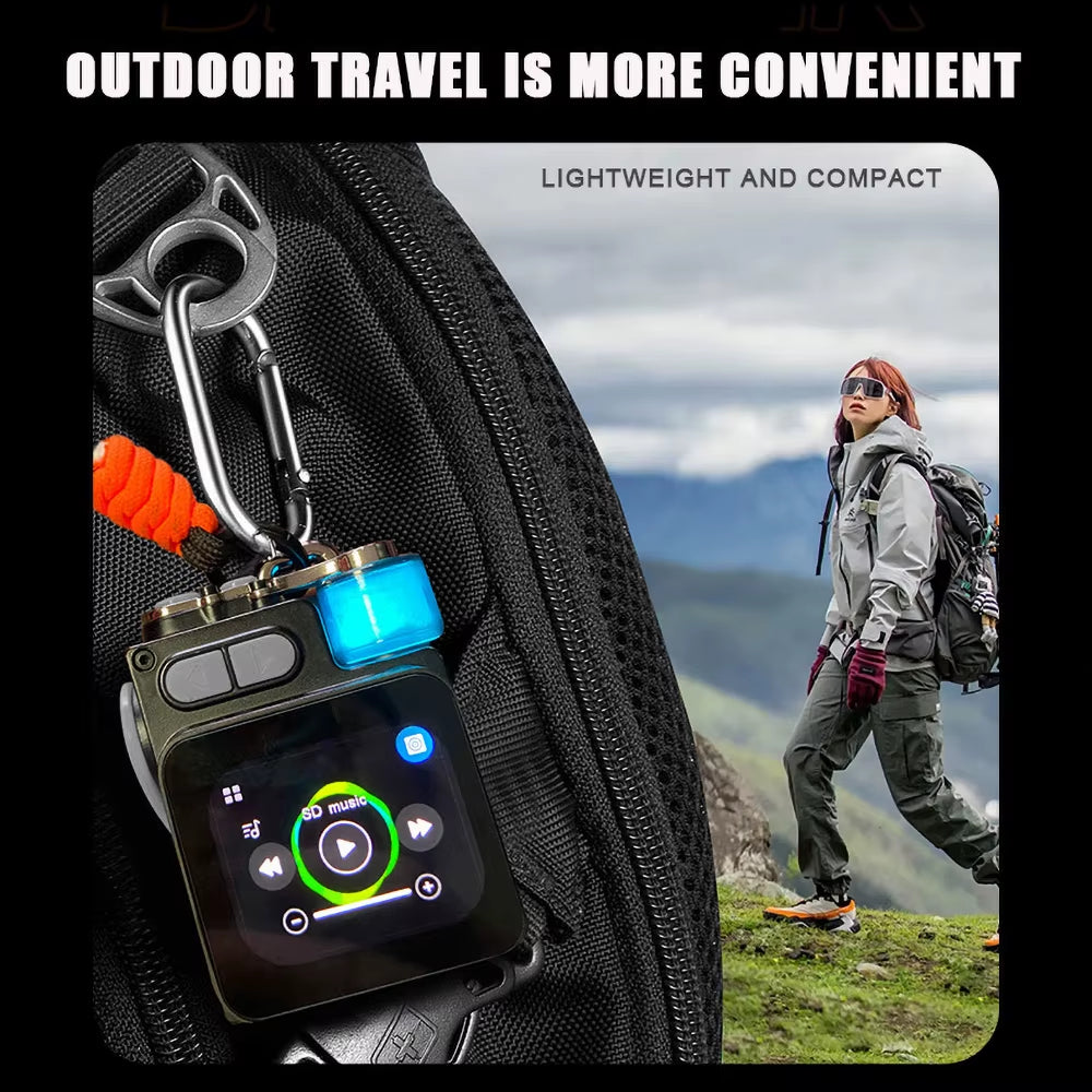 🔊Wireless Portable Speaker – Bluetooth-Compatible Metal Mechanical Speaker