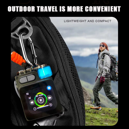 🔊Wireless Portable Speaker – Bluetooth-Compatible Metal Mechanical Speaker