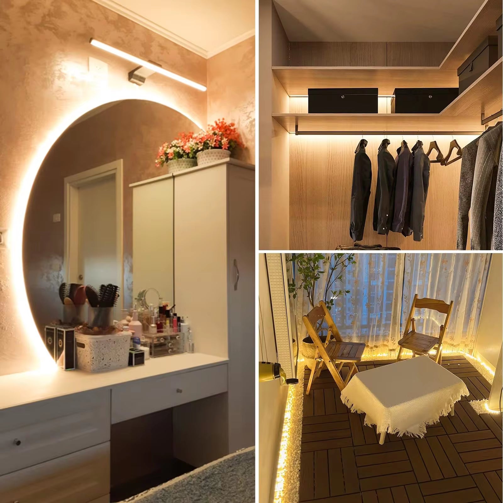 💡 Touch Sensor Neon LED Strip Light 5V USB – Dimmable, Waterproof & Flexible LED Rope for Room, Gaming & Outdoor Decoration
