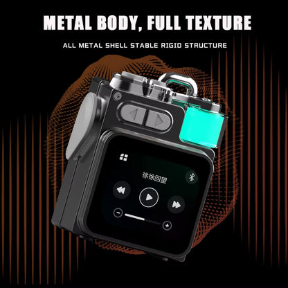 🔊Wireless Portable Speaker – Bluetooth-Compatible Metal Mechanical Speaker