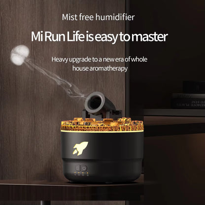 ✨ Fort Aromatherapy Lava Crack Humidifier – Essential Oil Diffuser