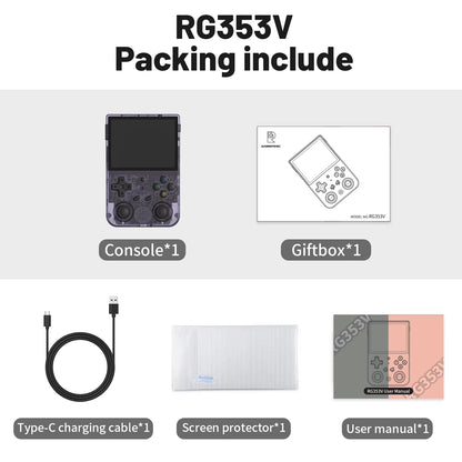 🕹️ Portable Retro Game Console RG353V – Android + Linux, HDMI, Wi-Fi, 3.5” IPS Display
