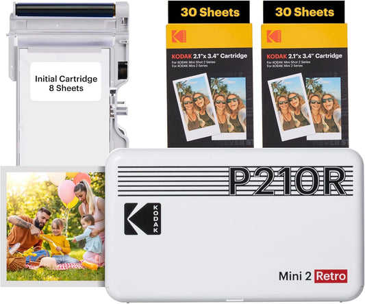 📱 Kodak Mini 2 Retro 4PASS Portable Photo Printer 