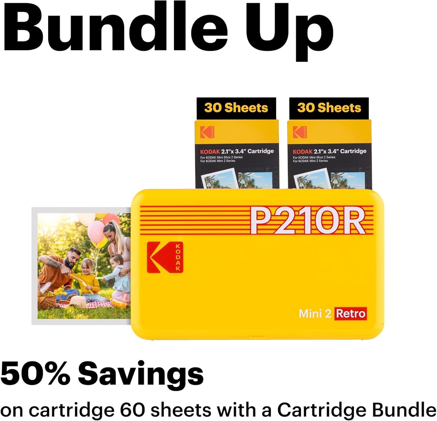 📱 Kodak Mini 2 Retro 4PASS Portable Photo Printer 