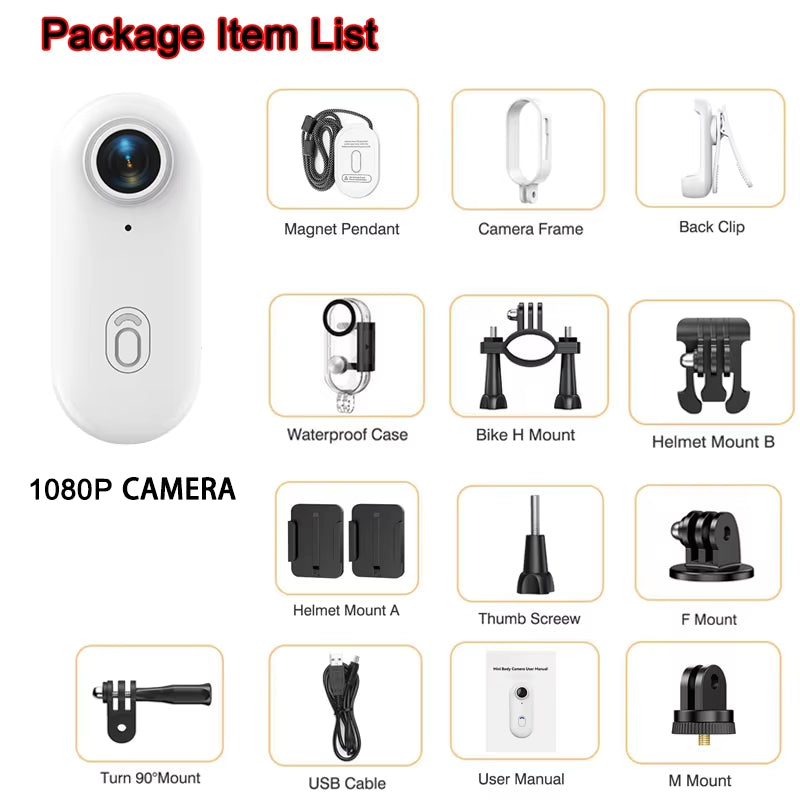 4K Mini Body & Action Camera