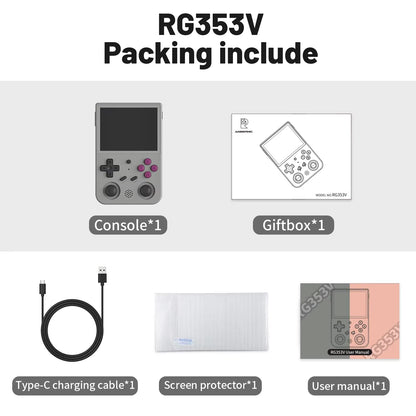 🕹️ Portable Retro Game Console RG353V – Android + Linux, HDMI, Wi-Fi, 3.5” IPS Display