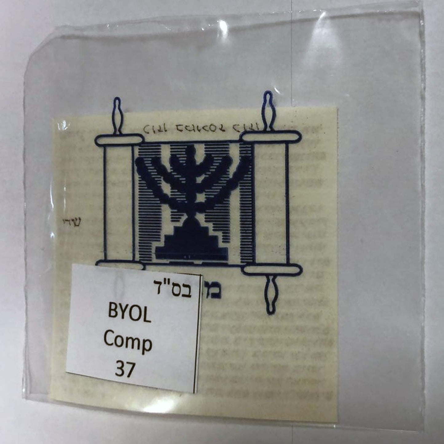 Kosher Mezuzah Scroll, Klaf Mezuzah Parchment, Written in Israel by a Sofer Stam, 2.8'' X 2.8''