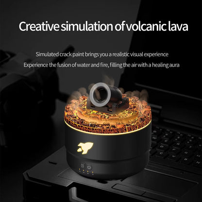 ✨ Fort Aromatherapy Lava Crack Humidifier – Essential Oil Diffuser