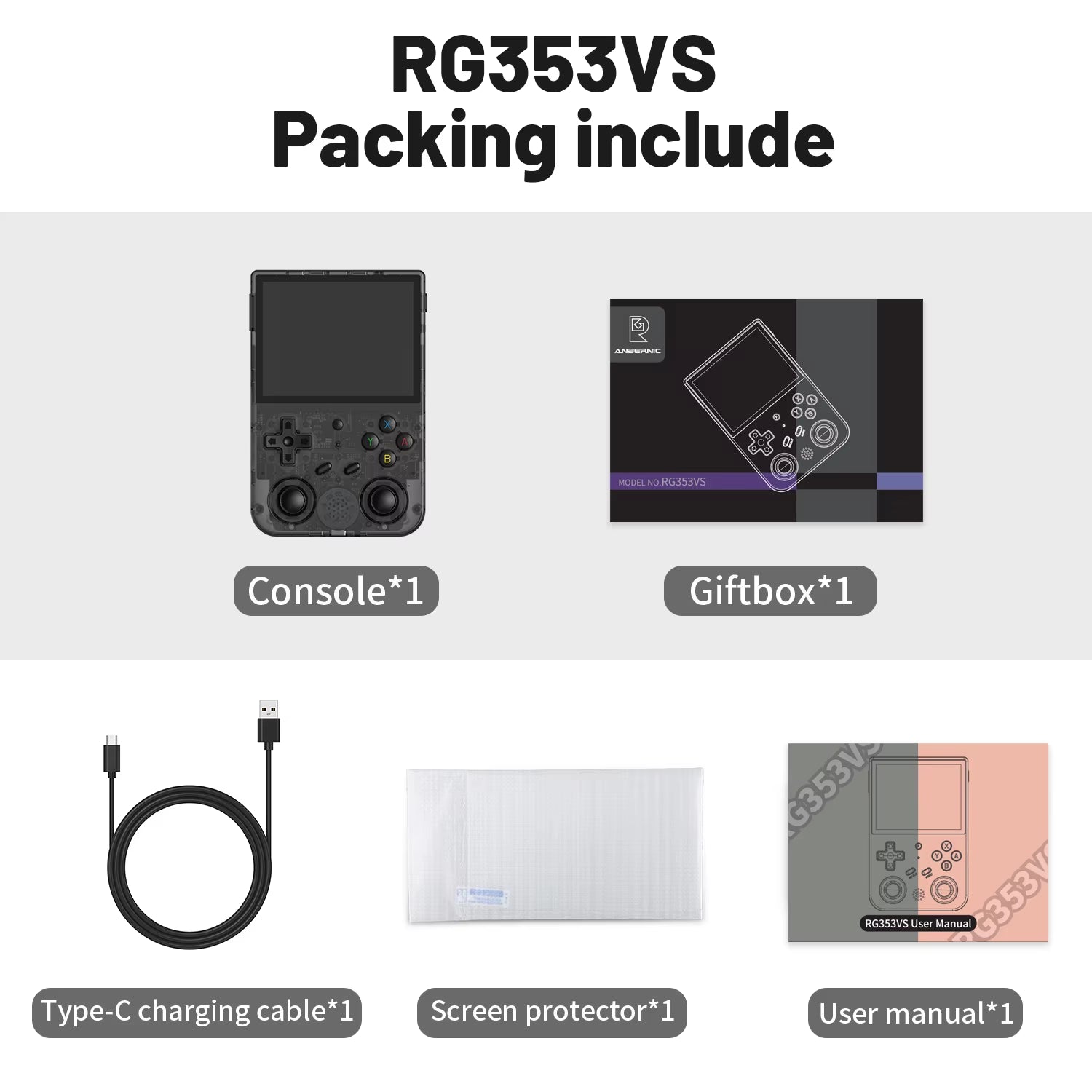 🕹️ Portable Retro Game Console RG353V – Android + Linux, HDMI, Wi-Fi, 3.5” IPS Display