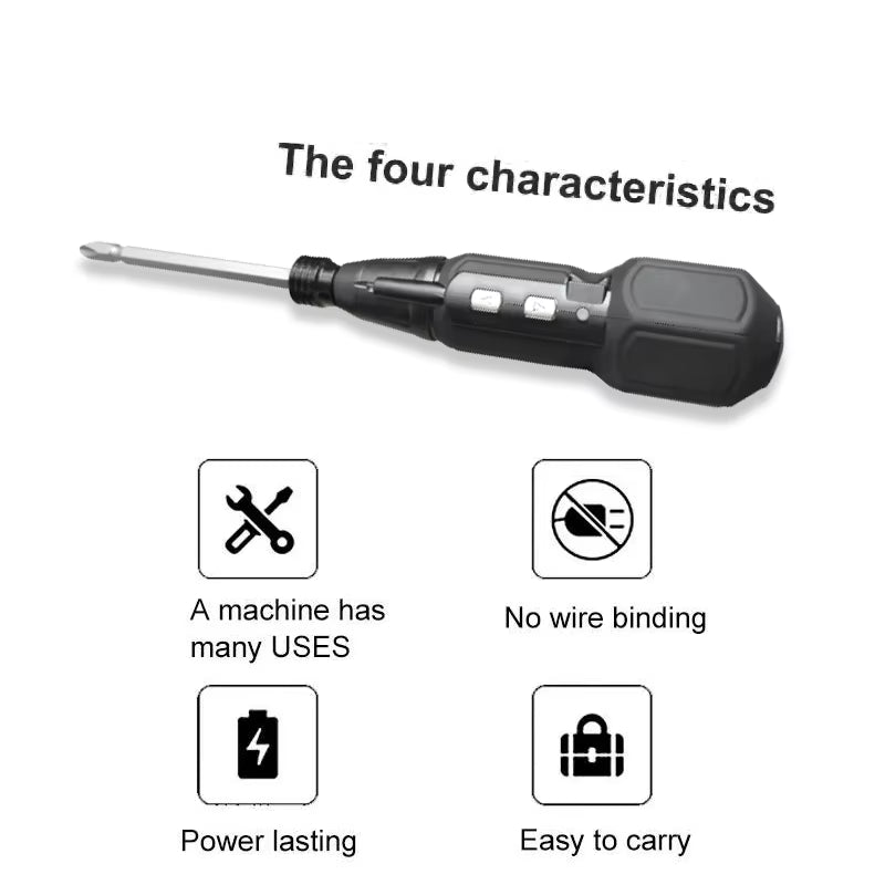 🌀 Maizhe 3.6V Cordless Electric & Manual Screwdriver – Rechargeable Mini Power Tool with LED Light, USB Charging, for DIY & Home Repairs