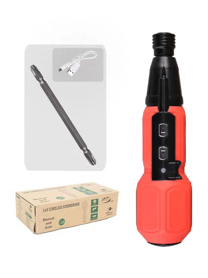 🌀 Maizhe 3.6V Cordless Electric & Manual Screwdriver – Rechargeable Mini Power Tool with LED Light, USB Charging, for DIY & Home Repairs