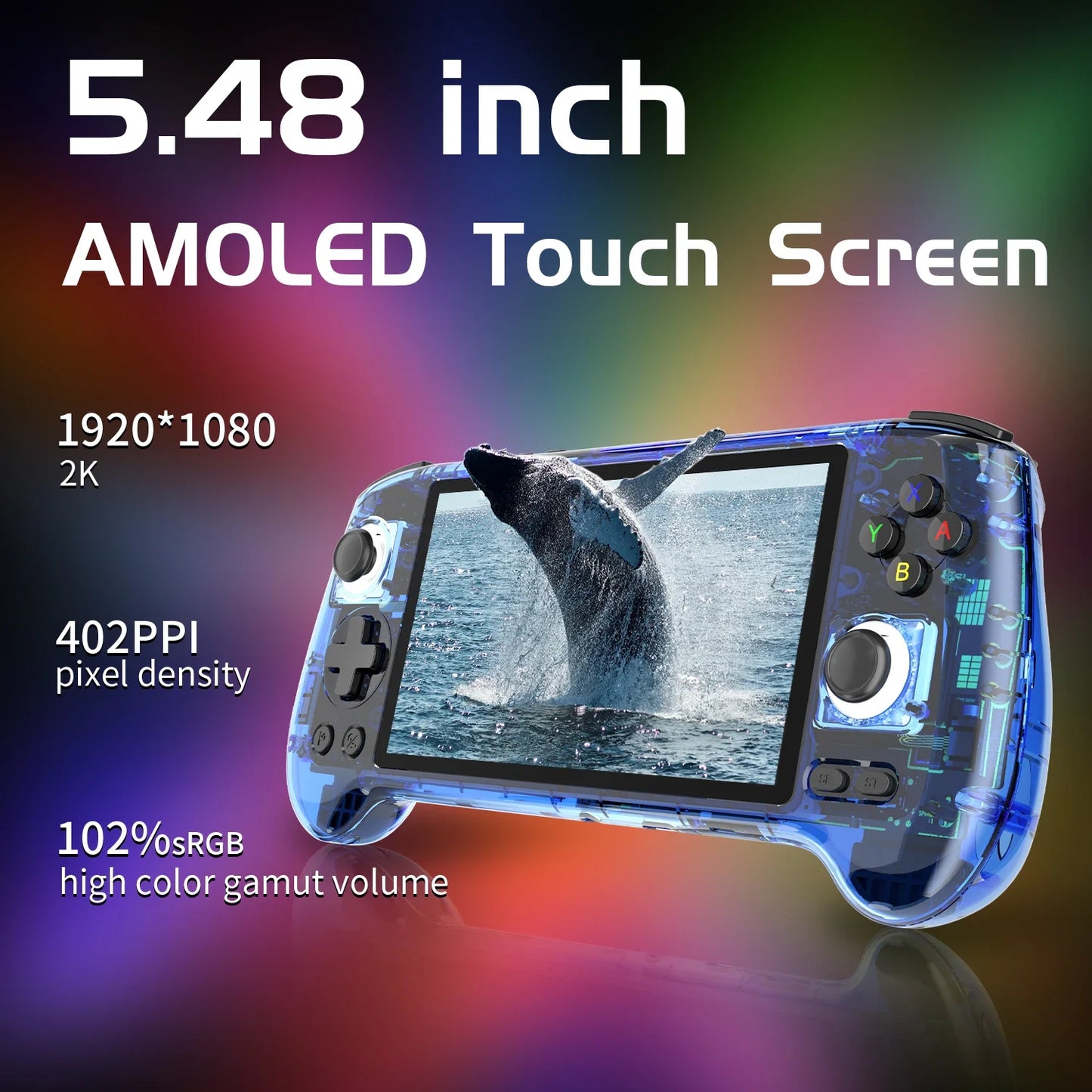 🎮 RG556 Ultimate Handheld Gaming Console. 5.48'' AMOLED Screen. Android System.