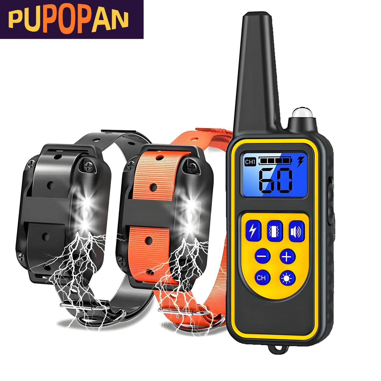 🔥 800M Waterproof Rechargeable Dog Training Collar – Long-Range, Safe & Effective Training