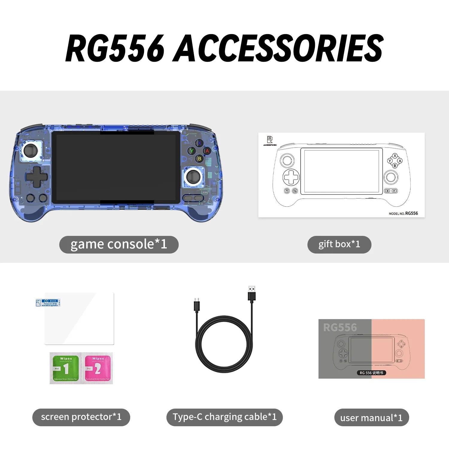🎮 RG556 Ultimate Handheld Gaming Console. 5.48'' AMOLED Screen. Android System.