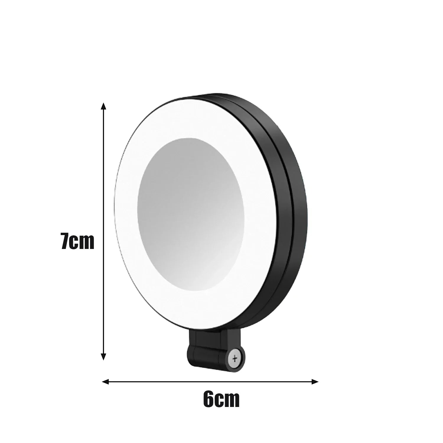 ⭐Magnetic Foldable Selfie Ring Light with Mirror – Portable LED Phone Light for MagSafe, 3-Color Modes, Touch Control & Long Battery Life