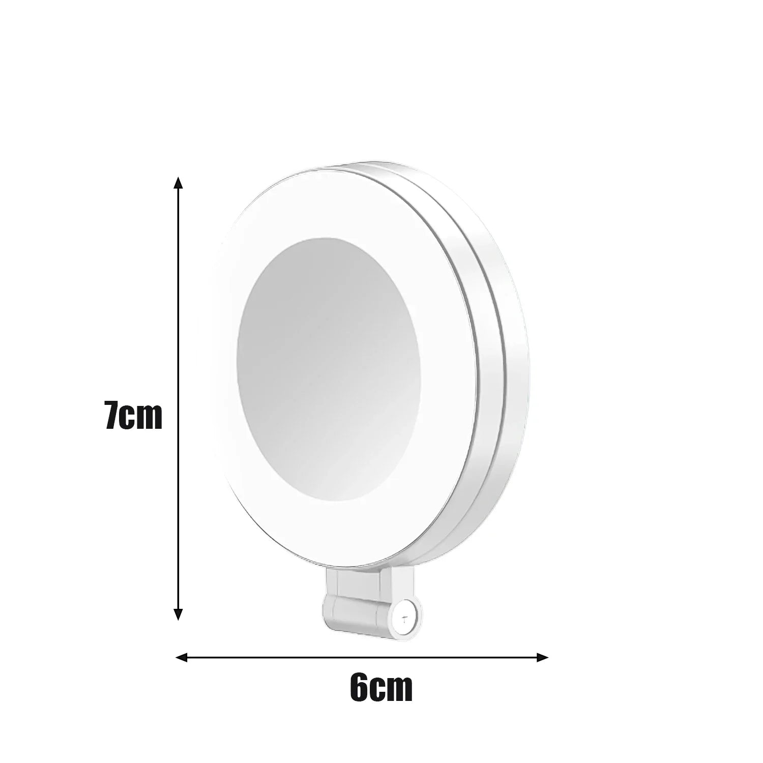 ⭐Magnetic Foldable Selfie Ring Light with Mirror – Portable LED Phone Light for MagSafe, 3-Color Modes, Touch Control & Long Battery Life