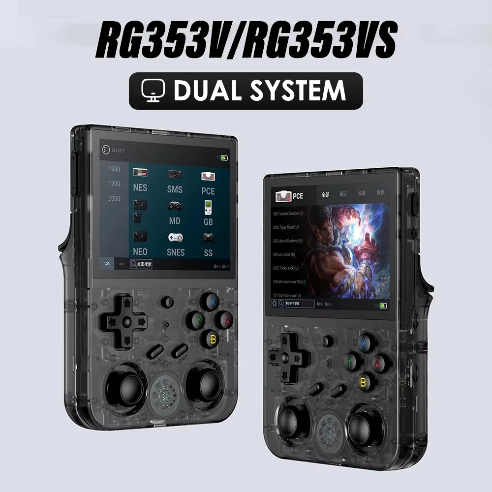 🕹️ Portable Retro Game Console RG353V – Android + Linux, HDMI, Wi-Fi, 3.5” IPS Display