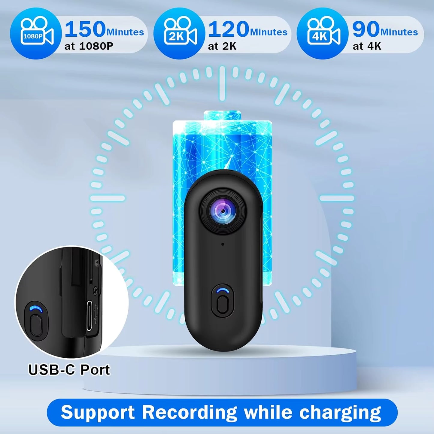 4K Mini Body & Action Camera