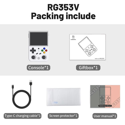 🕹️ Portable Retro Game Console RG353V – Android + Linux, HDMI, Wi-Fi, 3.5” IPS Display