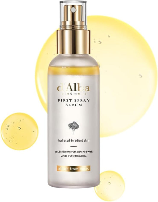 🍊 D’Alba First Spray Serum – Italian White Truffle & Vitamin E | Vegan Hydrating Facial Mist for Radiant Skin (100ml)