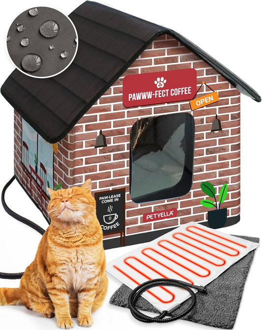 🐱❄️ Weatherproof Heated Outdoor Cat Shelter 