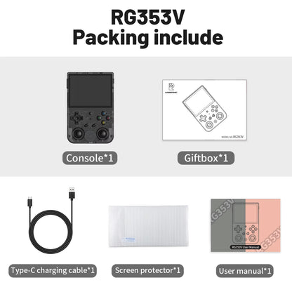 🕹️ Portable Retro Game Console RG353V – Android + Linux, HDMI, Wi-Fi, 3.5” IPS Display