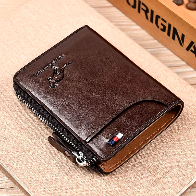 🧔‍♂️ Men's Luxury RFID Leather Wallet