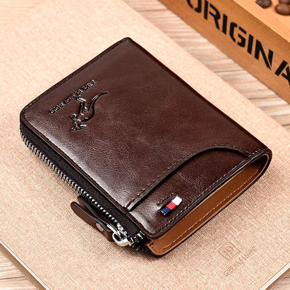 🧔‍♂️ Men's Luxury RFID Leather Wallet